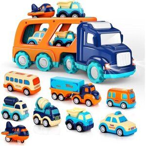 9 Pack Cars Toys for 2 3 4 5 Years Old Toddlers Boys & Girls Gift